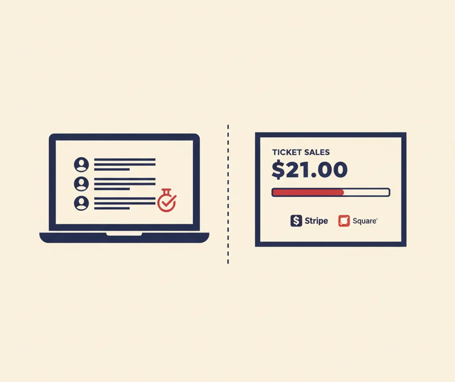 Free draw tool versus full raffle platform comparison illustration